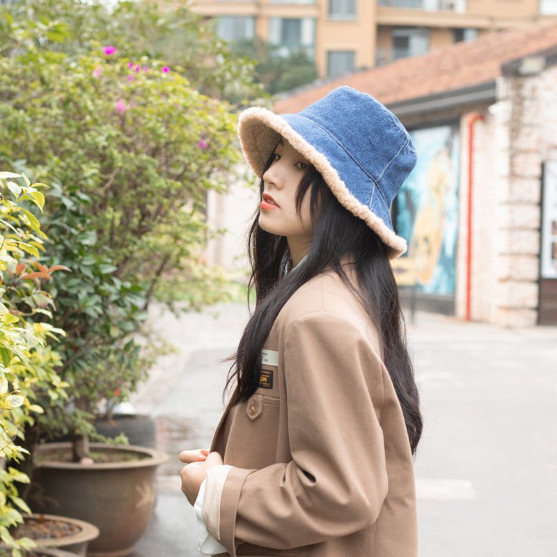 Stylish Denim Fisherman Hat