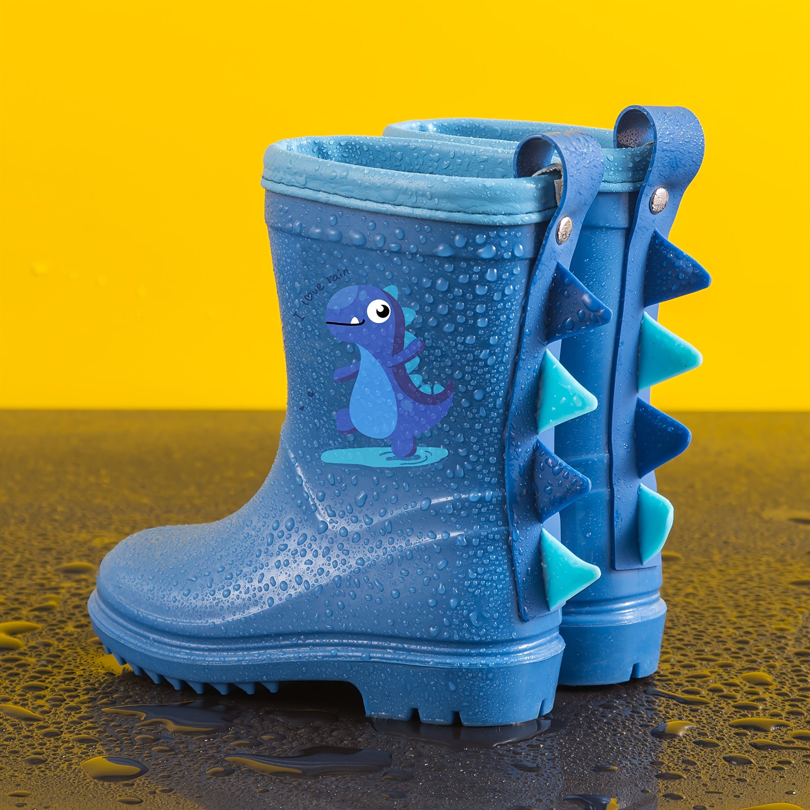 Children's Mid-Calf Dinosaur Rain Boots – Non‑Slip, Suitable for Ages 1‑8
