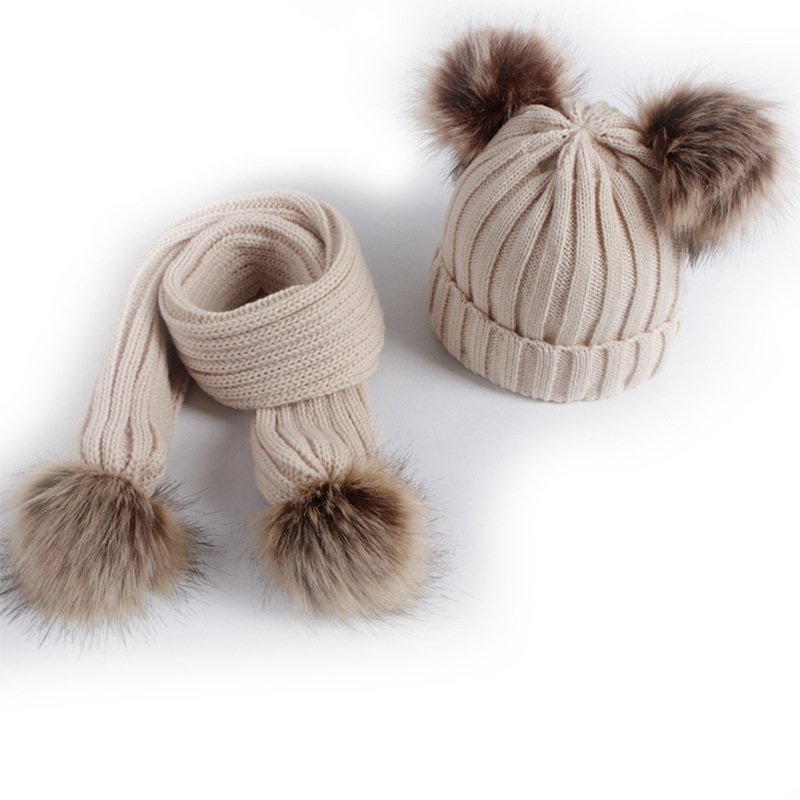 Warm Kids Hat & Scarf Set