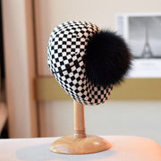 Warm Wool Beret for Women - Retro Style