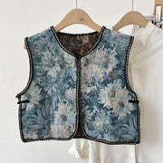 Retro Ethnic Embroidered Shawl Vest for Women
