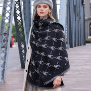 Warm Houndstooth Scarf