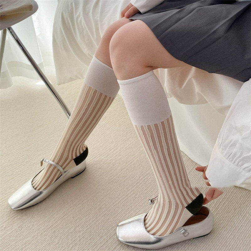 Women's Mid-Calf Socks for Summer