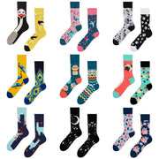 Animal Pattern Jacquard Socks for Men & Women