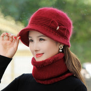 Warm Velvet Padded Wool Hats for Women