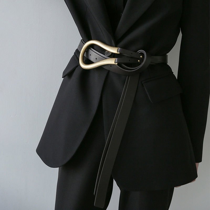 Cool Ins Suit Belt for Women - Adjustable Imitation Leather Clasp Belt