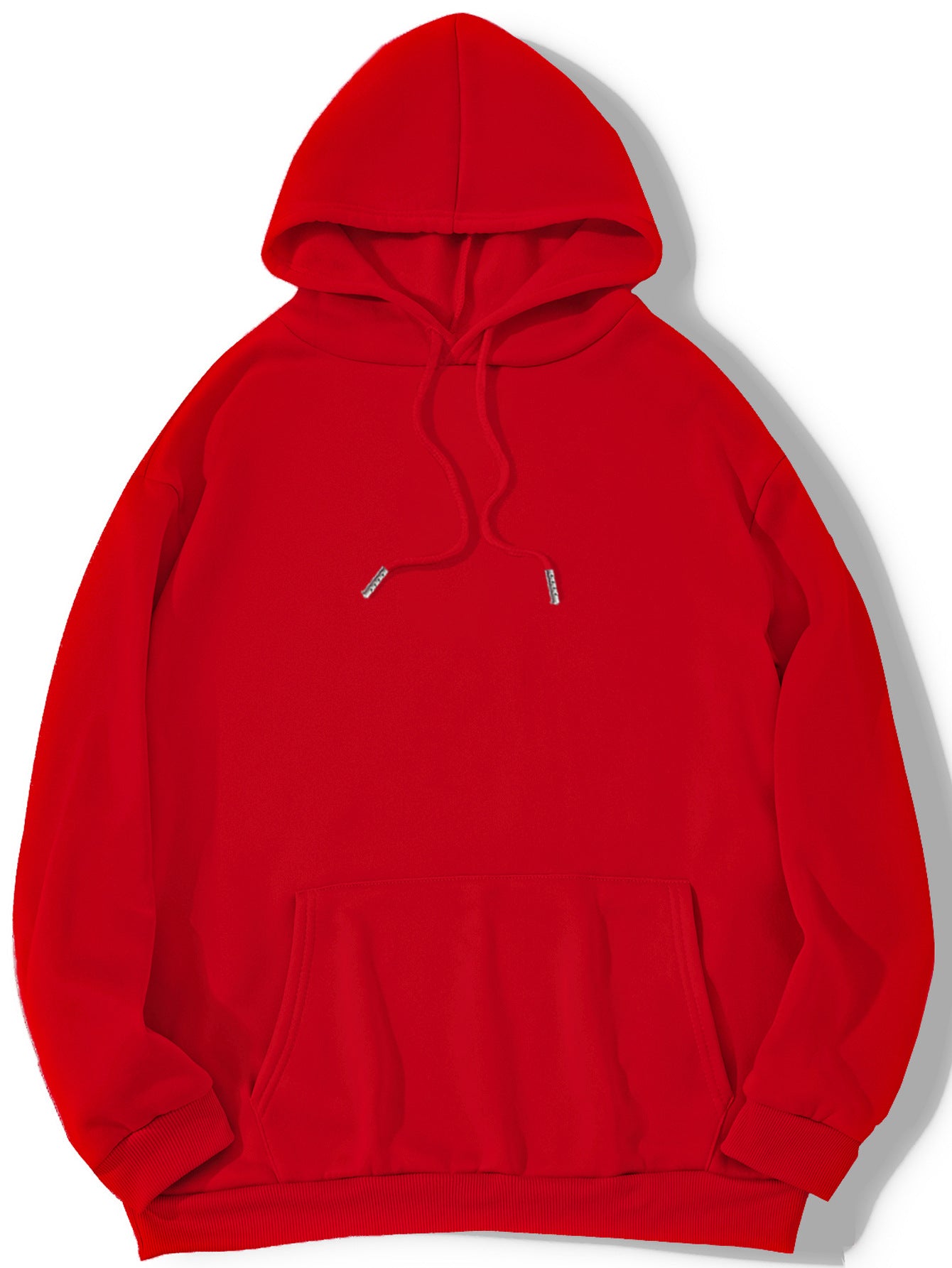 Women's Cozy Brushed Fleece Hoodie - Solid Pullover Sweatshirt