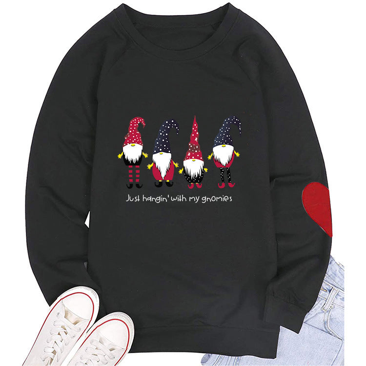 Women's Round Neck Arm Love Sweater