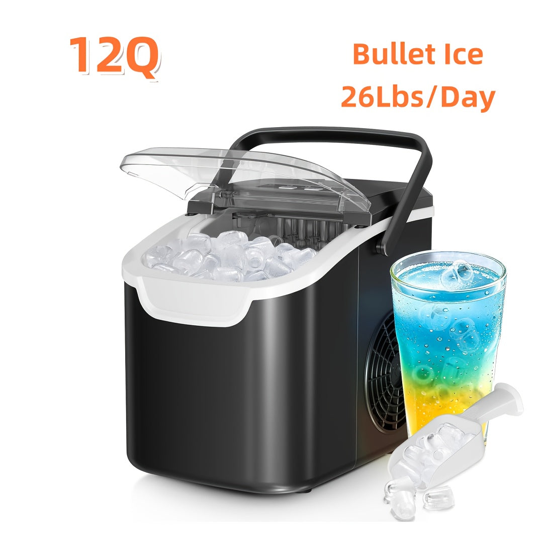 Nugget Countertop Ice Maker With Soft Chewable Ice, 35 Lbs/24 H, 26 Lbs/24 H, Pebble Portable Ice Machine, Stainless Steel Silver