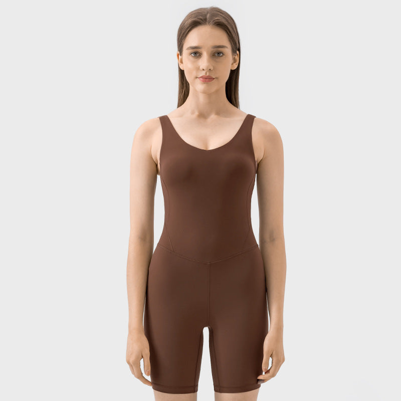 Sculpting Casual Solid Jumpsuit for Women