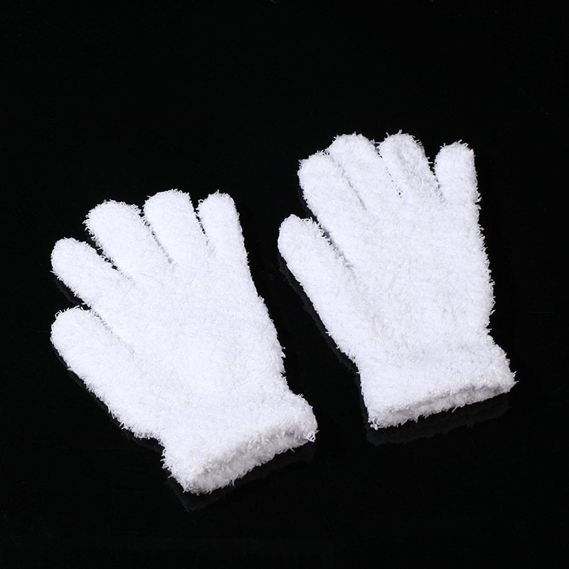 Warm Fingerless Gloves for Women - Knitted Acrylic