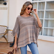 Warm European Street Style Off-Neck Shawl for Women