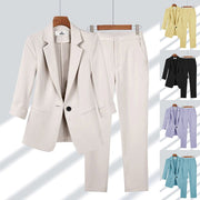 Women's Office Blazer Suit Set