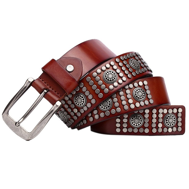 Punk Fashion Cowhide Belt