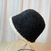 Stay Warm in Style with Striped Plush Bucket Hats