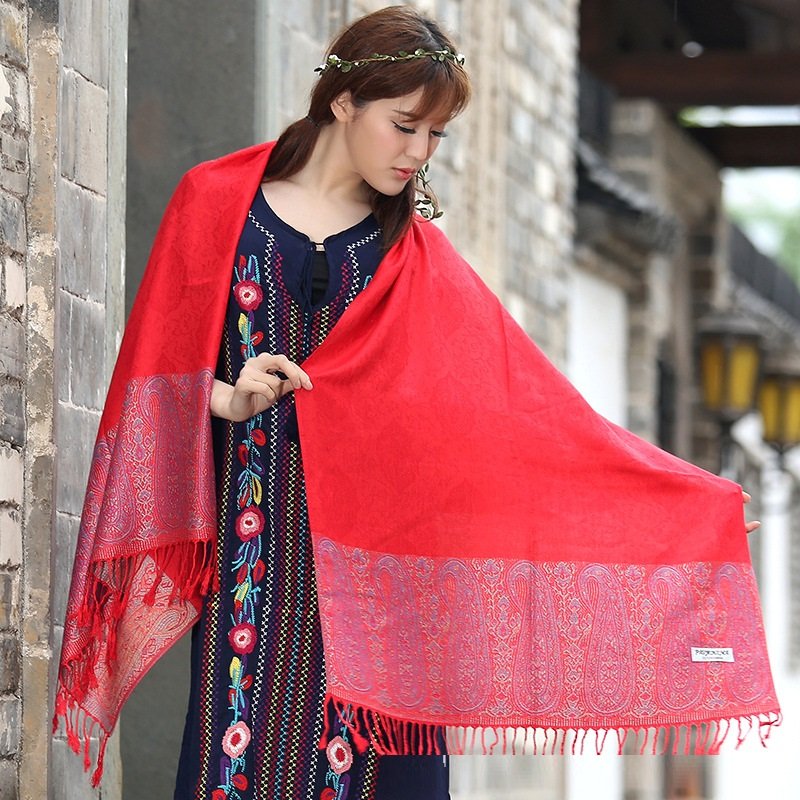 Bohemian Chic Cashew Scarf