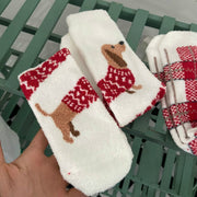 Cozy Coral Velvet Socks for Women