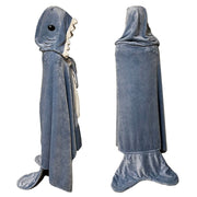 Shark Hooded Shawl Cape