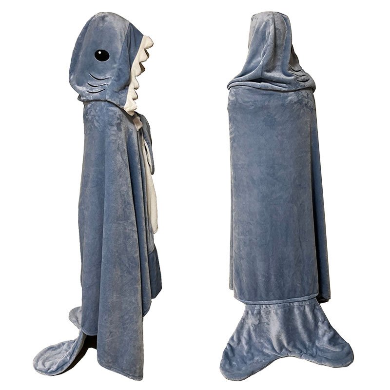 Shark Hooded Shawl Cape