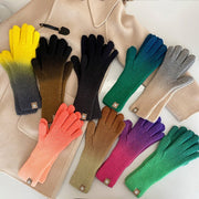 Winter Warm Gradient Gloves for Women