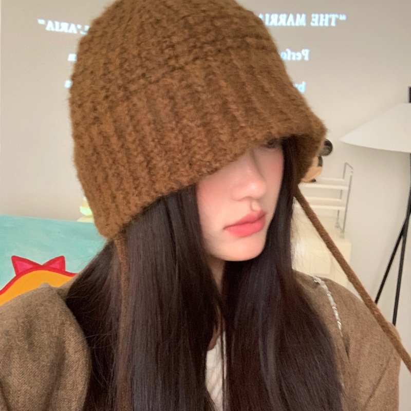 Windproof Knitted Hat for Kids - Warm Earflaps Woolen Hat