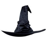 Witch Hat Black Pleated Wizard Costume Accessory