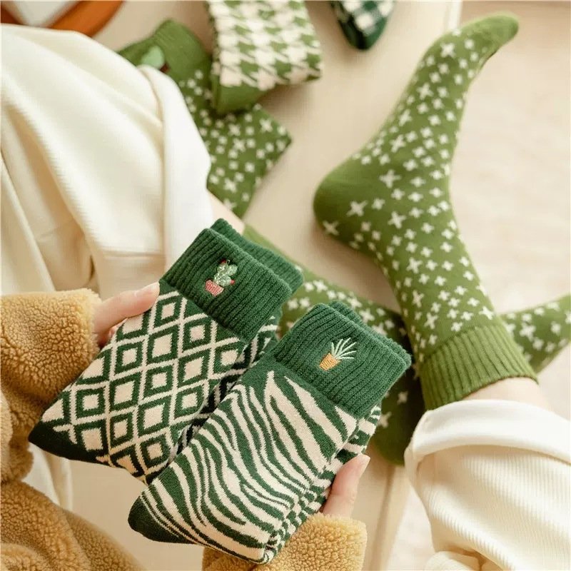 Women's Fleece-Lined Warm Socks for Autumn & Winter