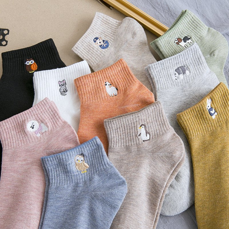 Cute Cartoon Boat Socks for Women