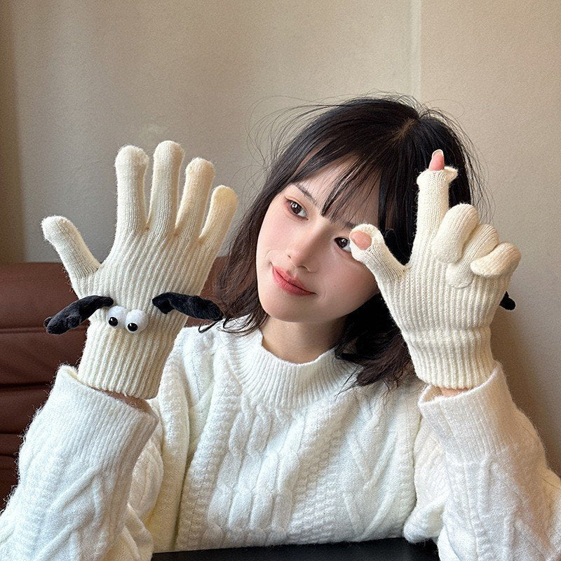 Warm Five-Finger Thermal Cycling Gloves for Women