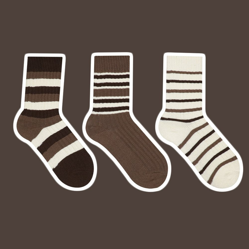 Autumn Winter Striped Socks for Women