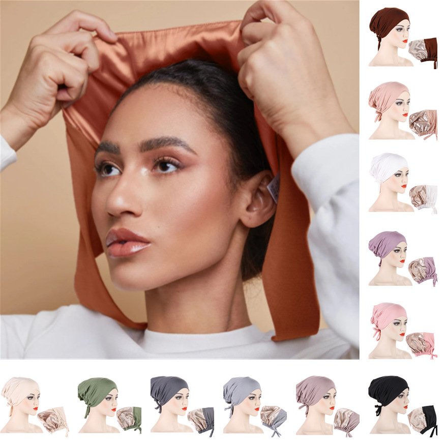 Multicolor Satin Cap for Women - All Season Style