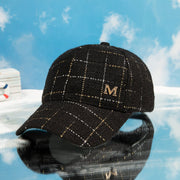 Personalized Plaid Baseball Cap for Women