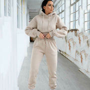 Cozy Hooded Sweater Set for Women