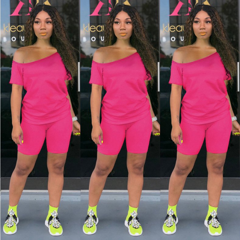 Sexy Off-Shoulder Two-Piece Club Uniforms