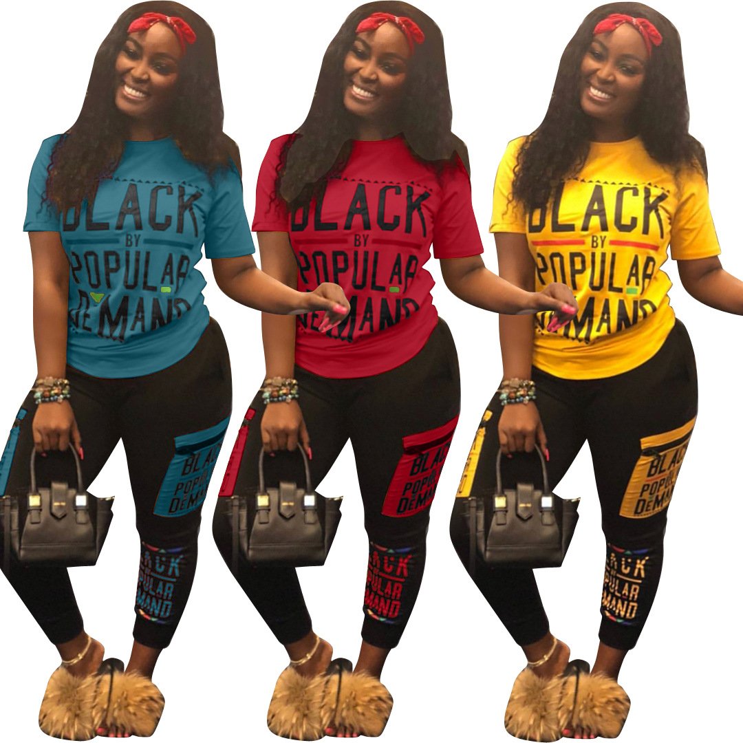Casual Letter Printed Jumpsuit for Women