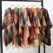 Warm Sleeve Shawl for Women, Striped European Style