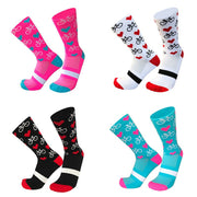 Cycling Socks for Running Climbing - Breathable Mid-calf Athletic Socks