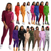 Women's Solid Color Jumpsuit Set