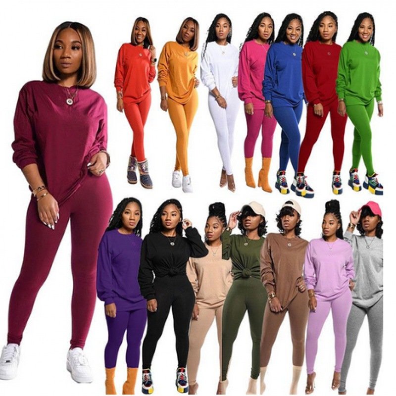 Women's Solid Color Jumpsuit Set