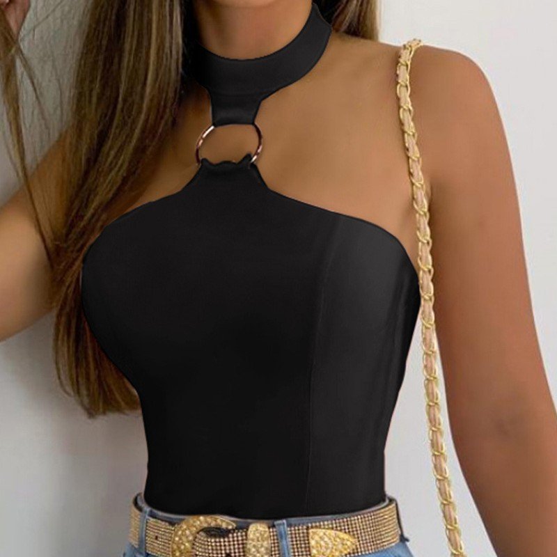 Sleeveless Halter Neck Top for Women