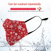 Christmas Snowflake Dust Mask for Adults