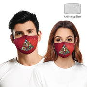 Double Layer Dustproof Christmas Mask for Adults