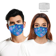 Christmas Snowflake Dust Mask for Adults, Double-Layer Protection