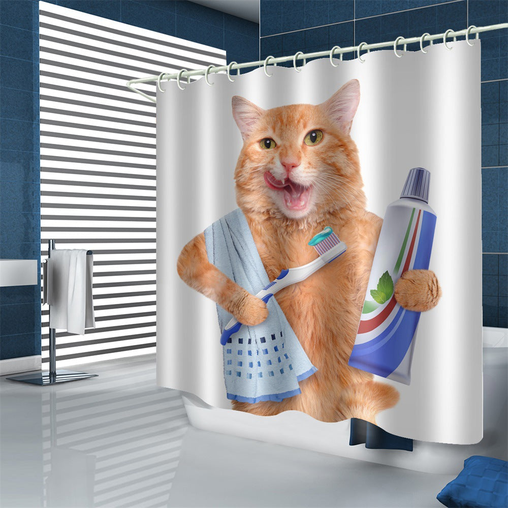 Waterproof Polyester Shower Curtain