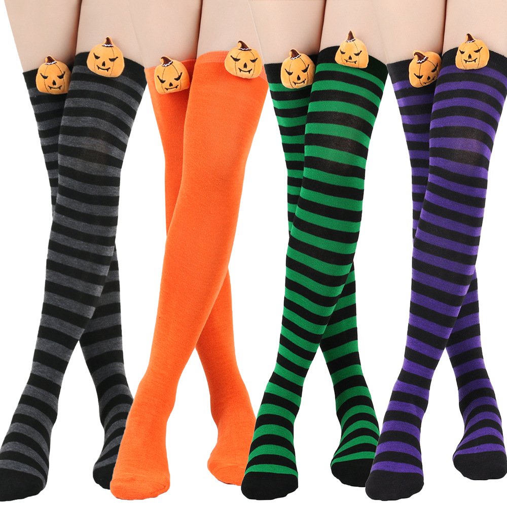 Halloween Pumpkin Socks for Women