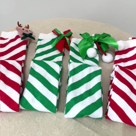 Add Festive Touch with Over-the-Knee Christmas Stockings