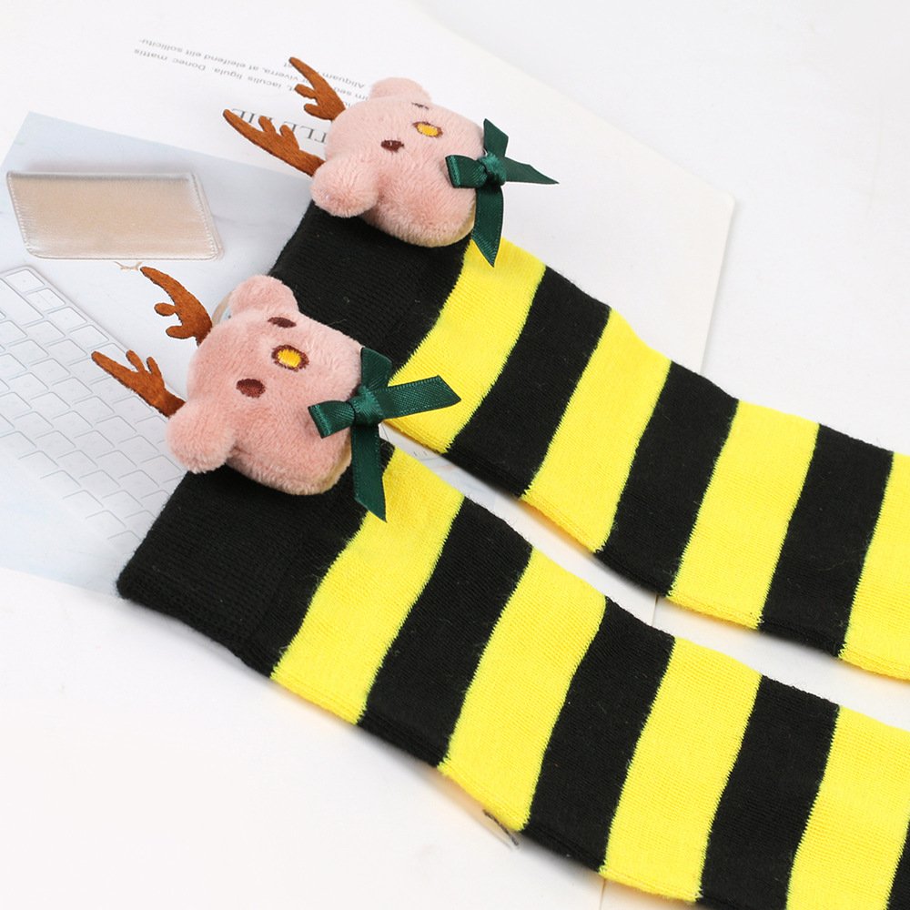 Kids' Cartoon Deer Stockings for Christmas