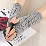 Men's Warm Open Finger Gloves for Winter