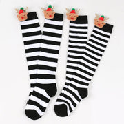 Christmas Stocking for Kids, Deer Pattern, Red Hat
