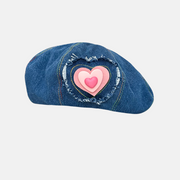 Denim Beret for Women - Classic Japanese Style